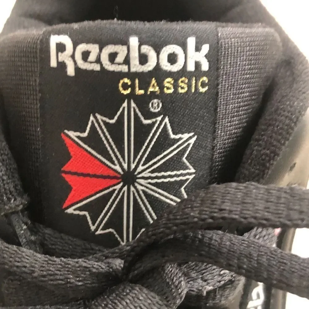Reebok Classic Youth Princess Trainers Lace Up Sneaker Shoes Black Kid Size 5.5